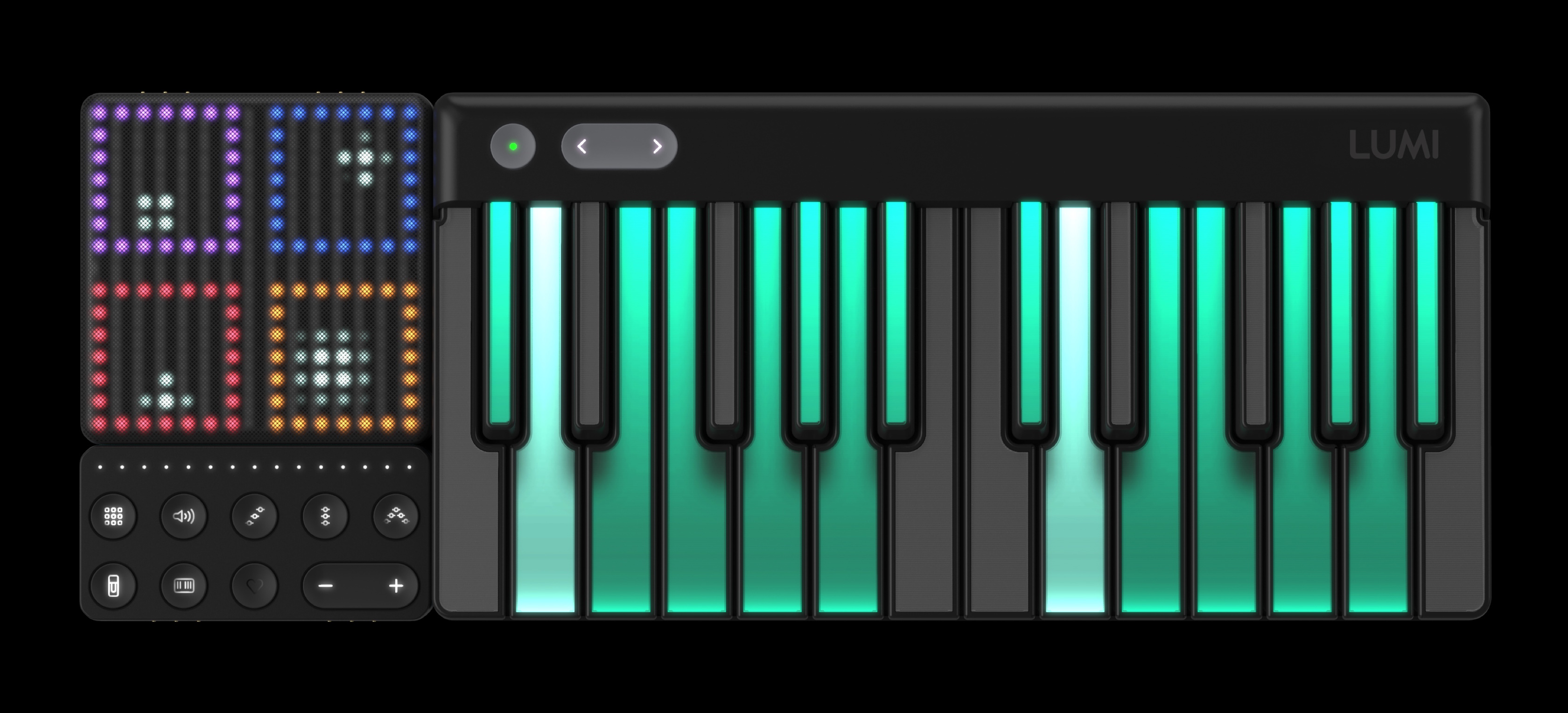 midi keyboard light up scales